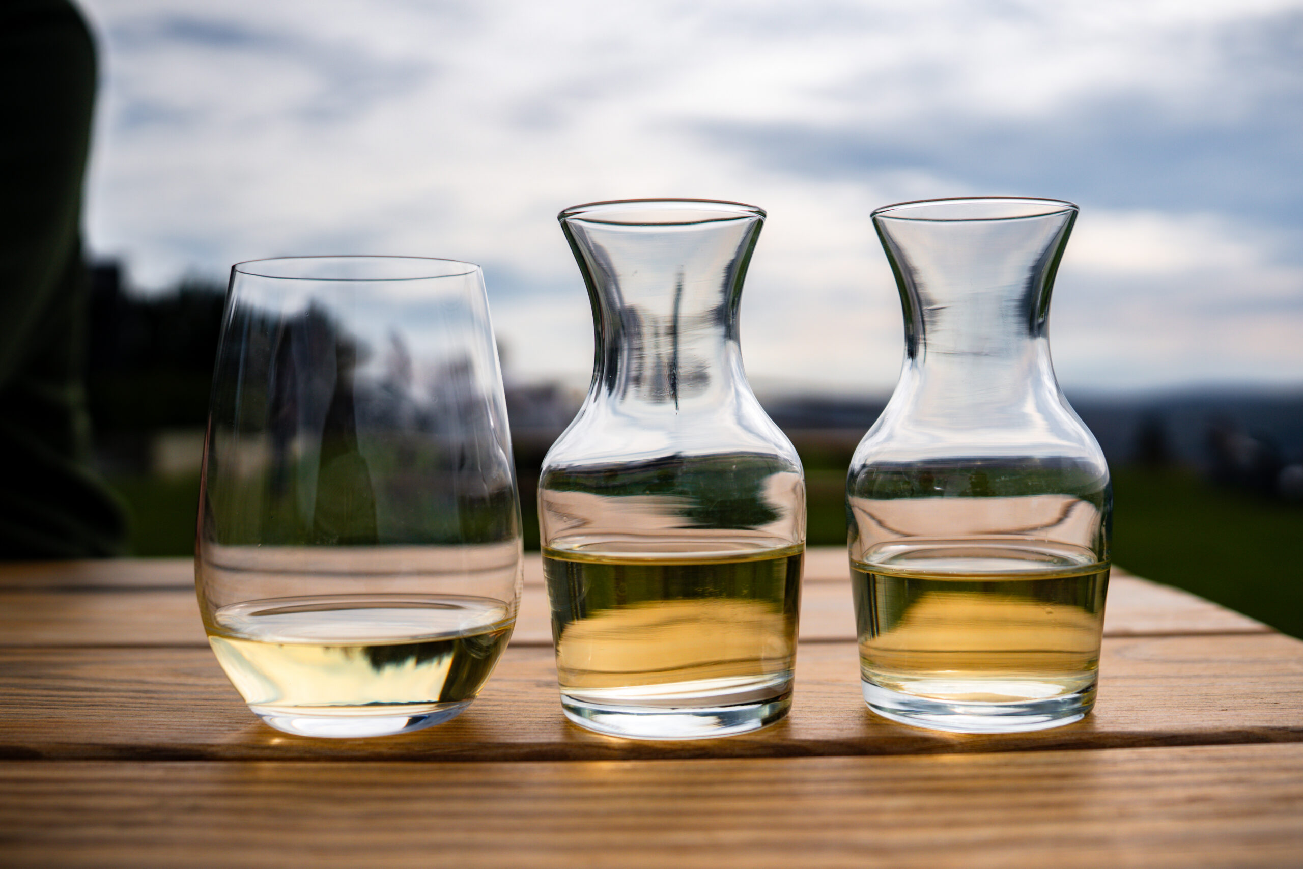 hillick and hobbs estate winery tasting carafe