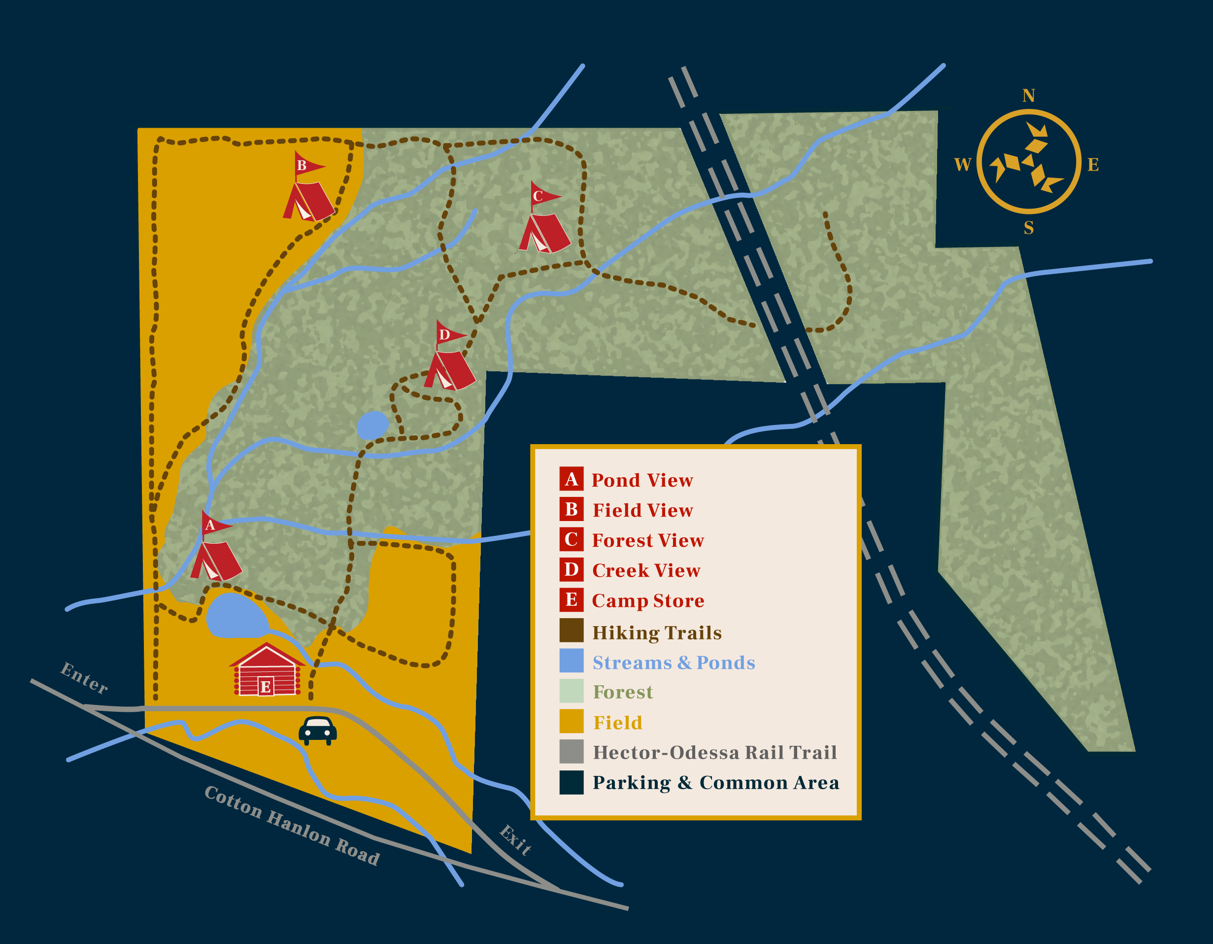 goldenrod preserve map with text dark